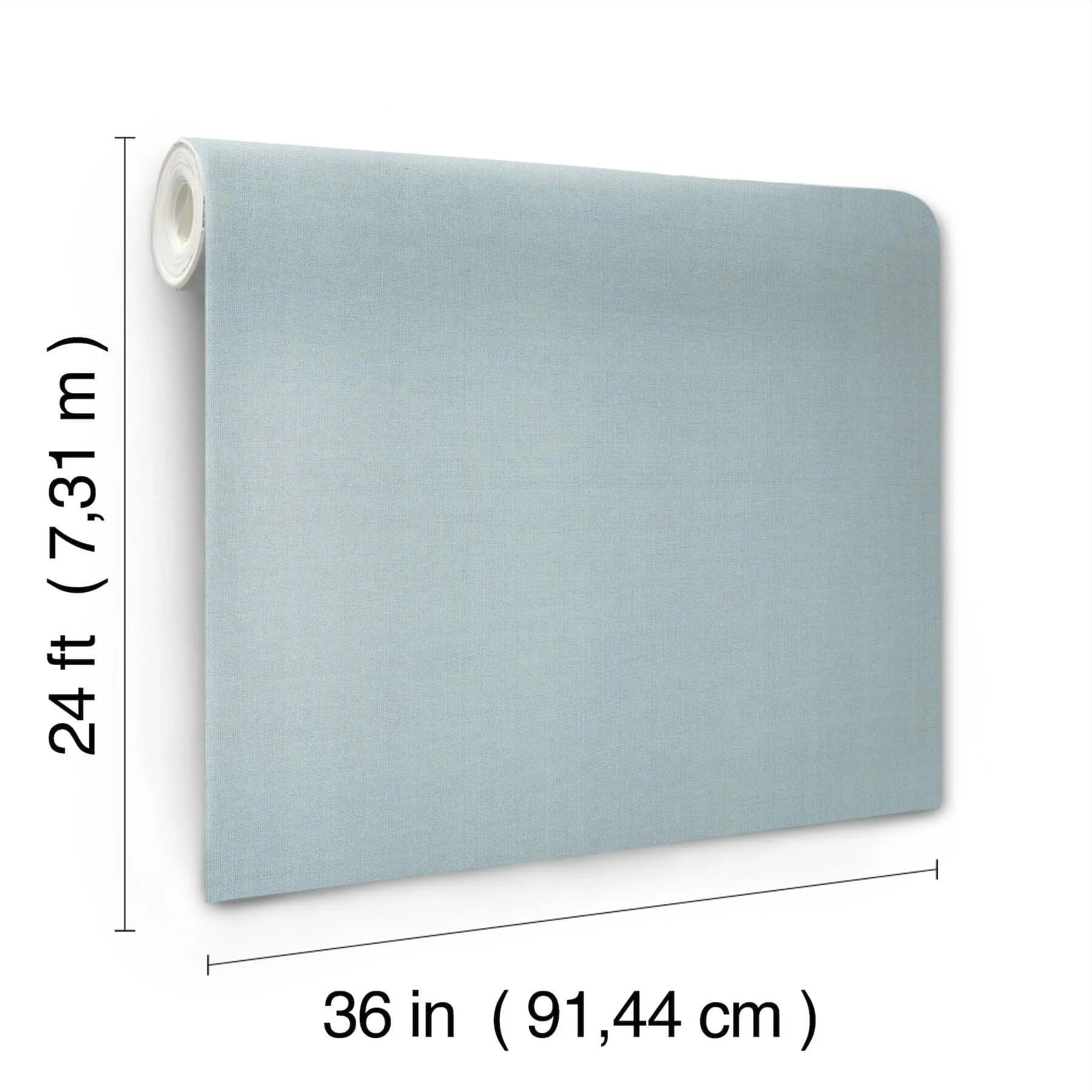 Antonina Vella Woven Linen wallpaper, color Sky Blue, SKU AB1805