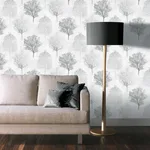 Arthouse Agatha - Black Wallpaper | Buy Online Arthouse Agatha wallpaper, color Black, SKU AH256701