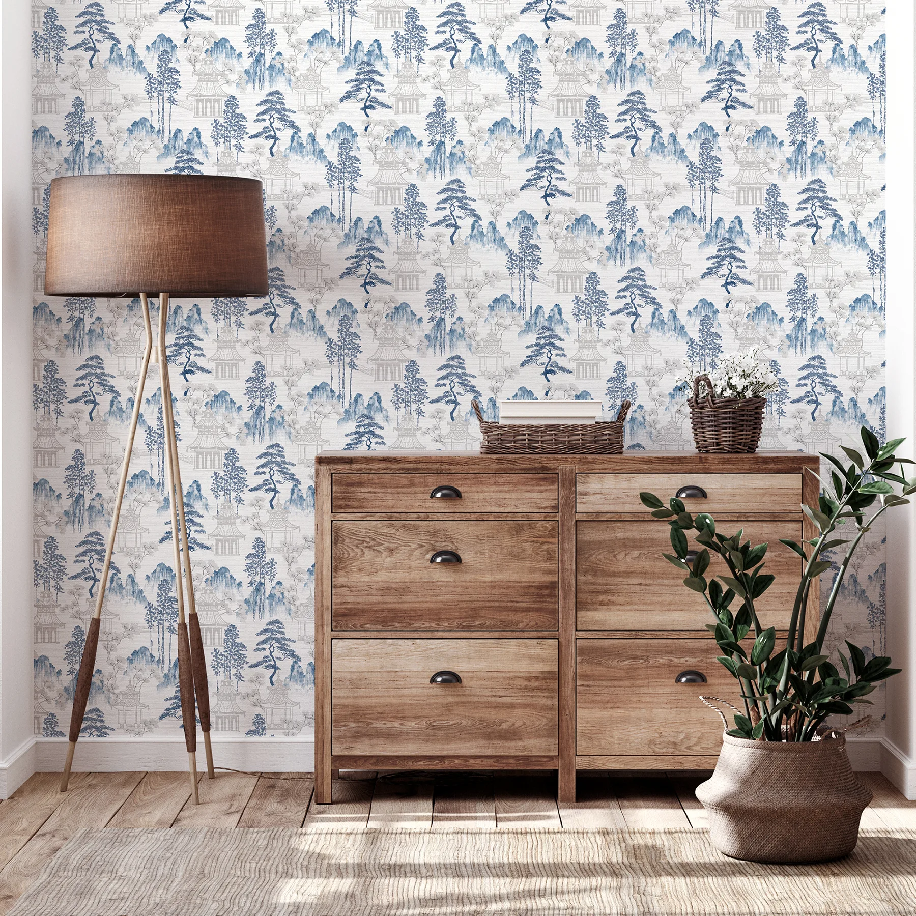 Arthouse Akio wallpaper, color Blue, SKU AH924803