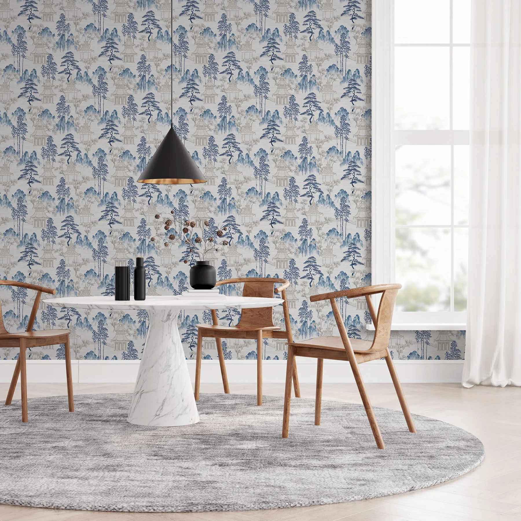 Arthouse Akio - Blue Wallpaper | Buy Online Arthouse Akio wallpaper, color Blue, SKU AH924803