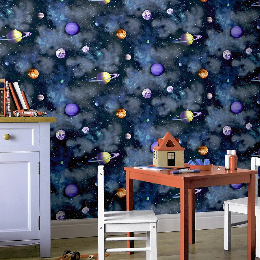 Arthouse Albert wallpaper, color Blue, SKU AH296000
