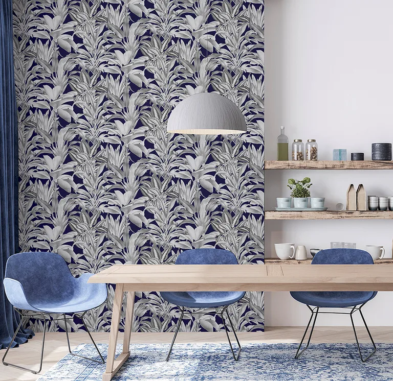Arthouse Alice wallpaper, color Navy, SKU AH909501