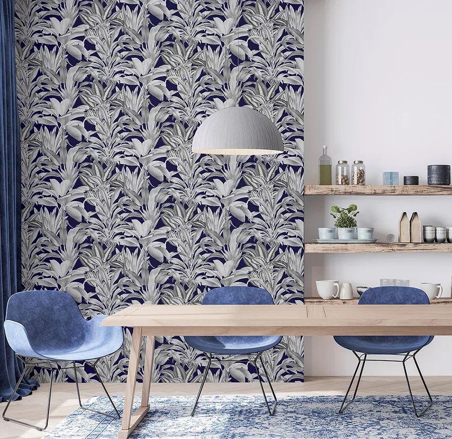 Arthouse Alice wallpaper, color Navy, SKU AH909501