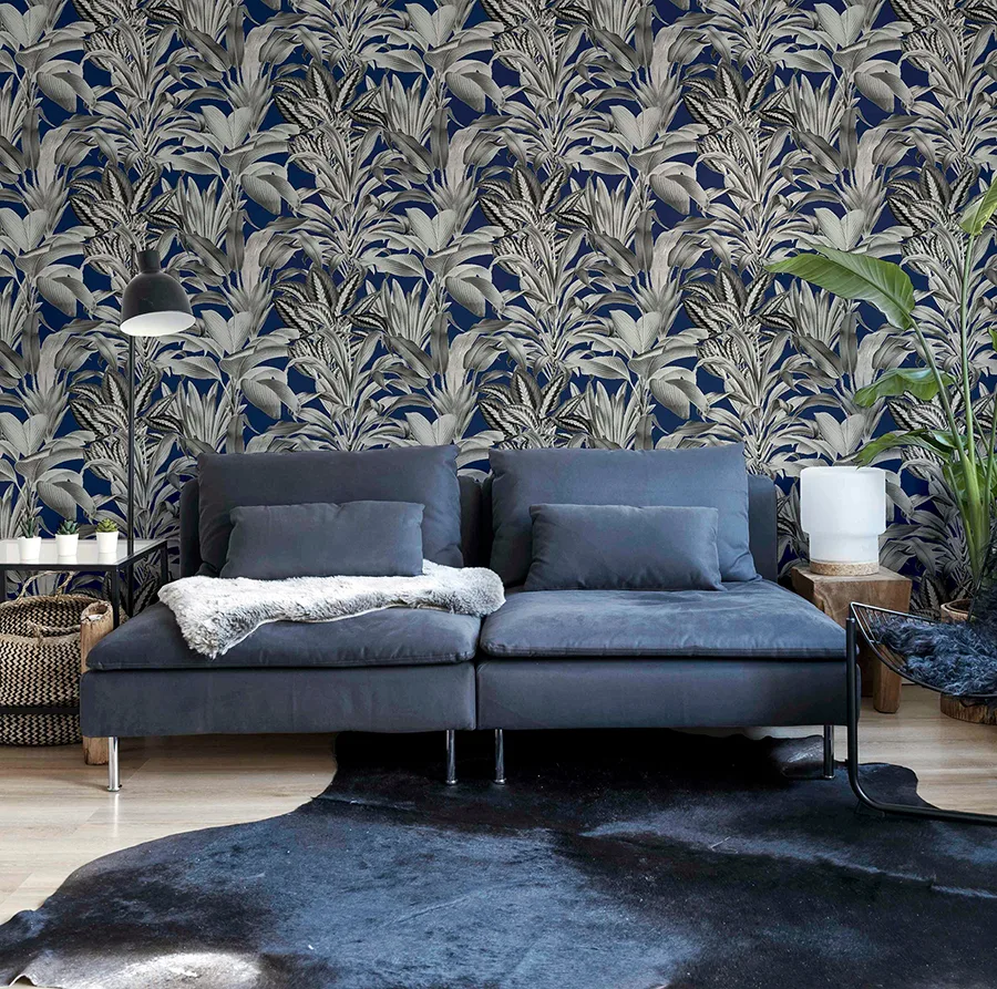 Arthouse Alice - Navy Wallpaper | Buy Online Arthouse Alice wallpaper, color Navy, SKU AH909501