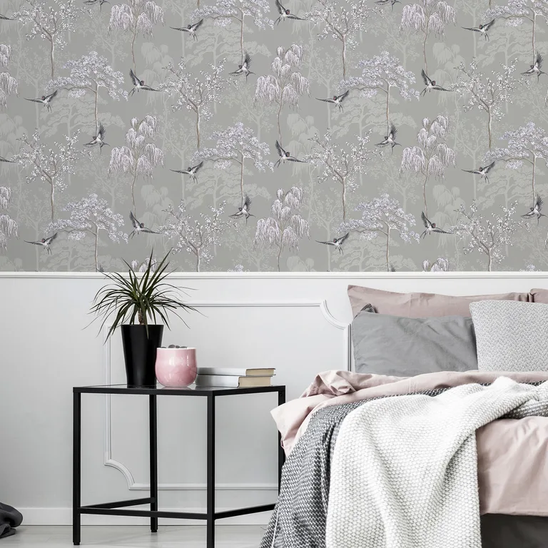 Arthouse Asuka wallpaper, color Grey, SKU AH908105