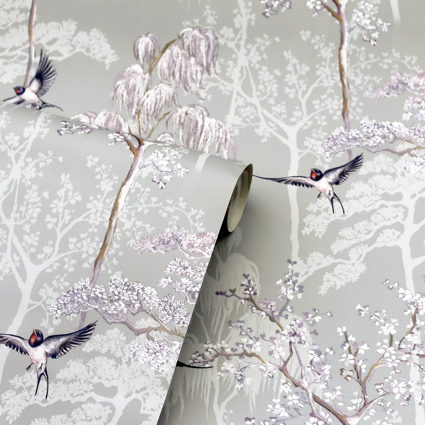 Arthouse Asuka - Grey Wallpaper | Buy Online Arthouse Asuka wallpaper, color Grey, SKU AH908105