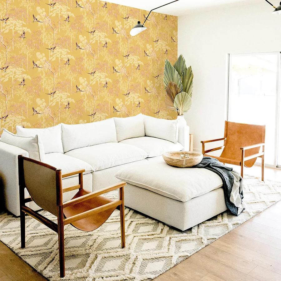 Arthouse Asuka wallpaper, color Yellow, SKU AH908002