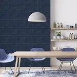 Arthouse Bellamy - Navy Wallpaper | Buy Online Arthouse Bellamy wallpaper, color Navy, SKU AH909601