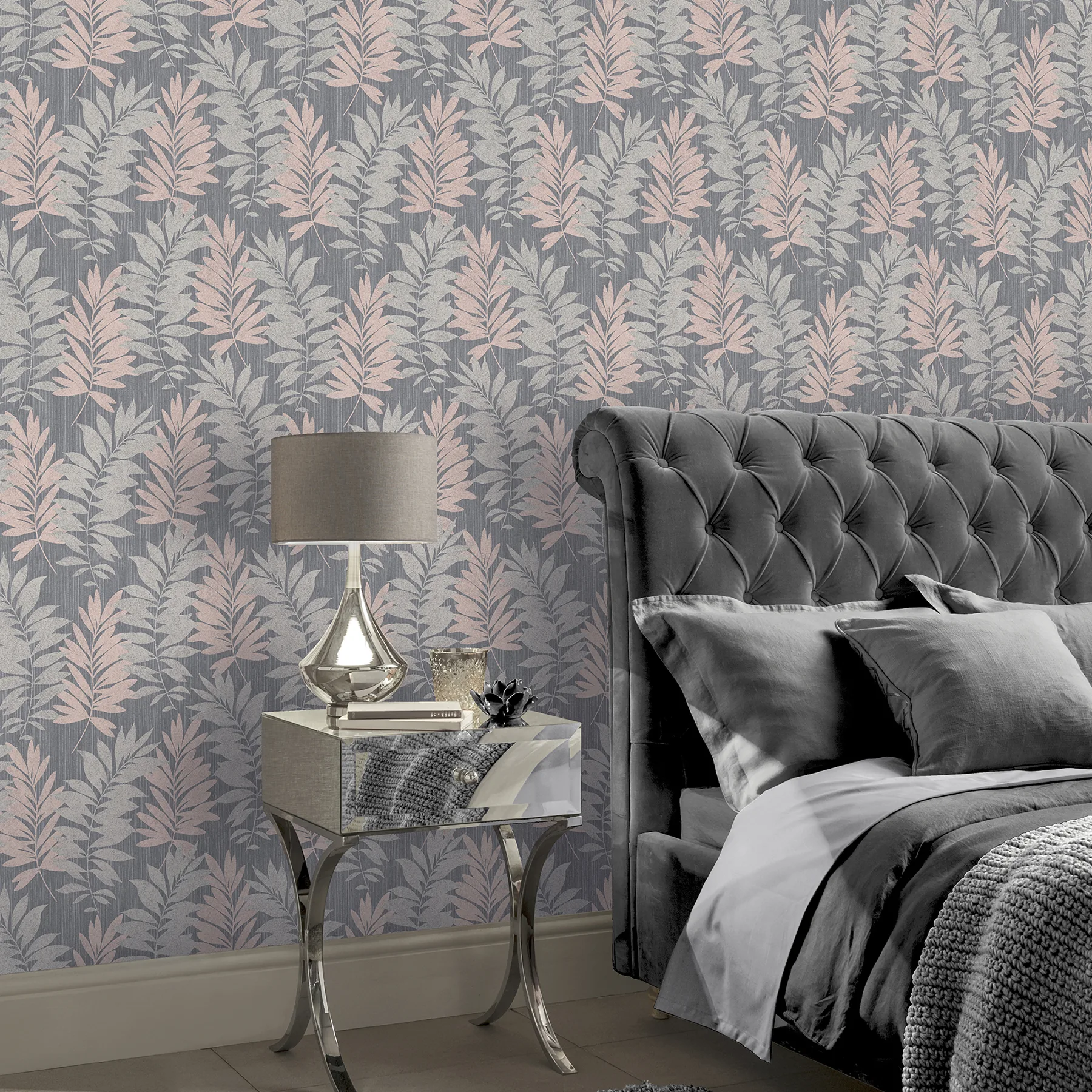 Arthouse Bernis - Slate Wallpaper | Buy Online Arthouse Bernis wallpaper, color Slate, SKU AH296200