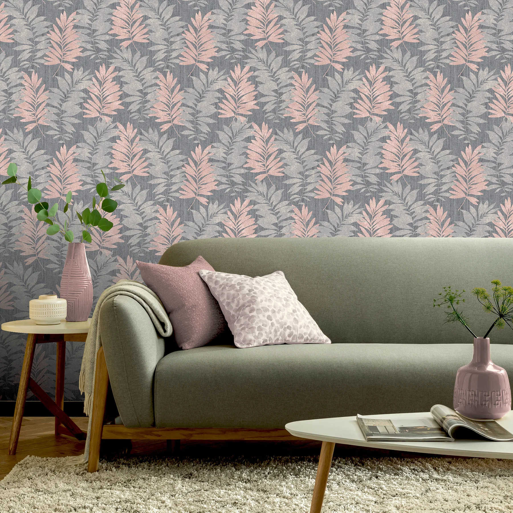 Arthouse Bernis - Slate Wallpaper | Buy Online Arthouse Bernis wallpaper, color Slate, SKU AH296200