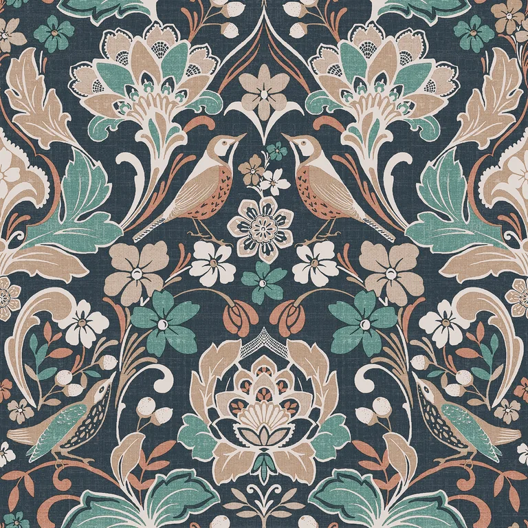 Arthouse Birdy wallpaper, color Navy, SKU AH100197AH
