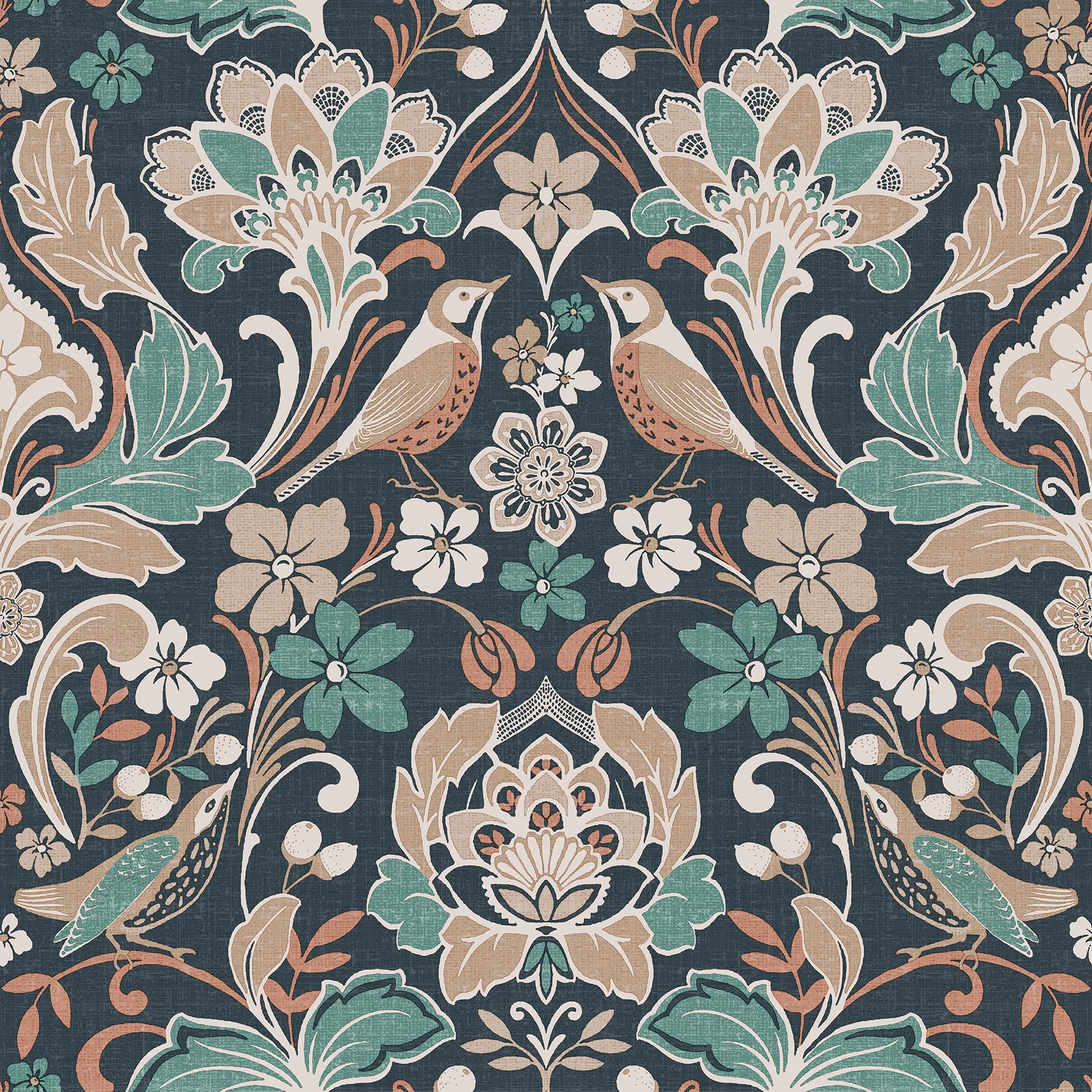 Arthouse Birdy wallpaper, color Navy, SKU AH100197AH