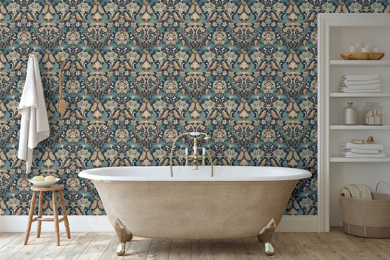 Arthouse Birdy wallpaper, color Navy, SKU AH100197AH