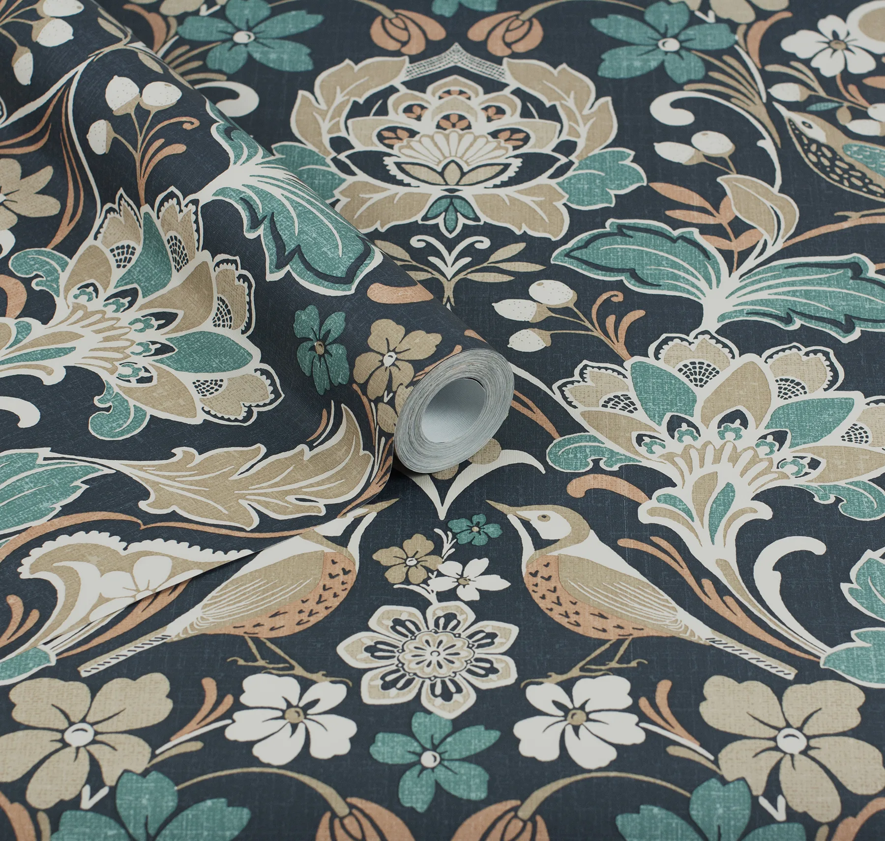 Arthouse Birdy - Navy Wallpaper | Buy Online Arthouse Birdy wallpaper, color Navy, SKU AH100197AH