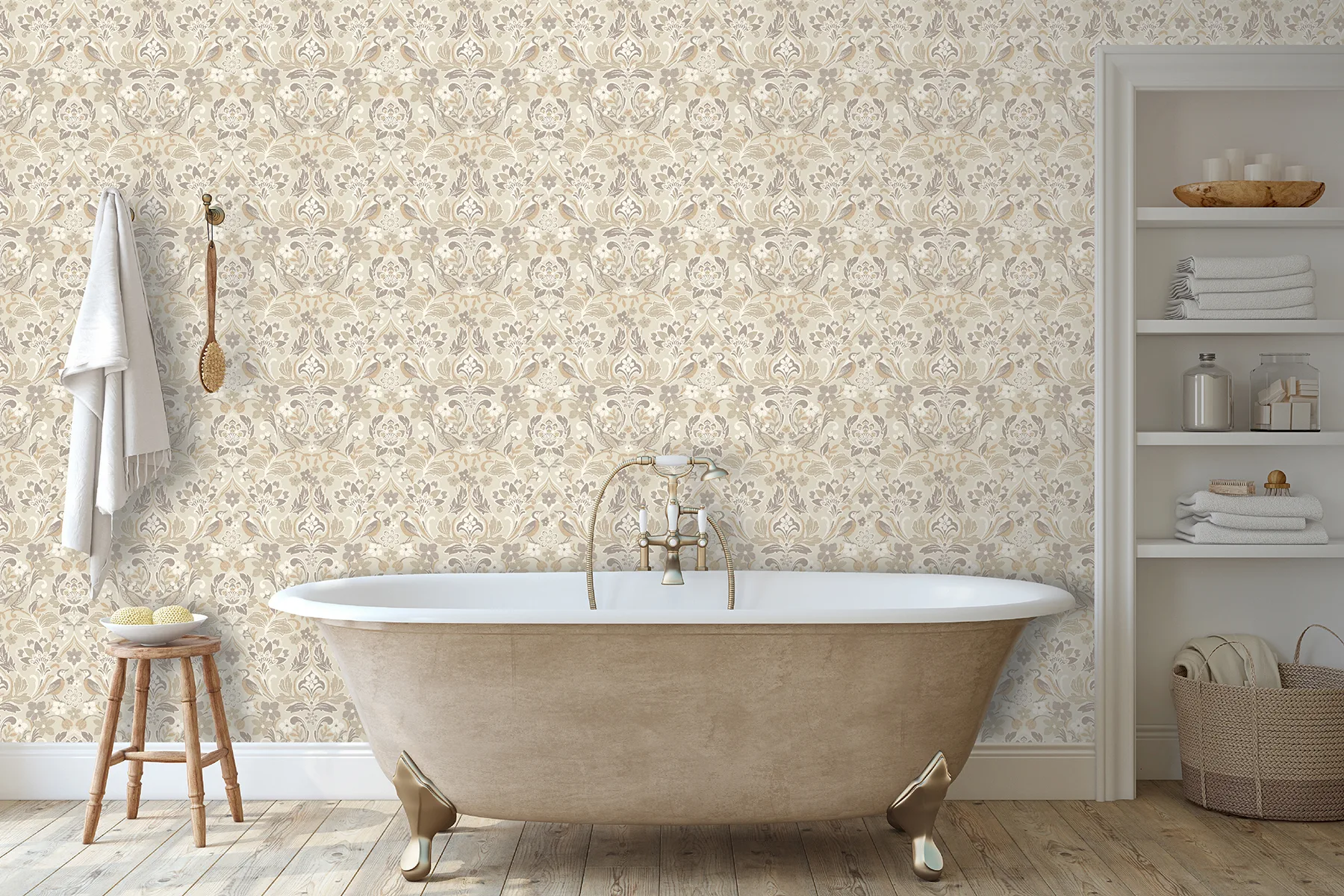 Arthouse Birdy wallpaper, color Neutral, SKU AH100196AH