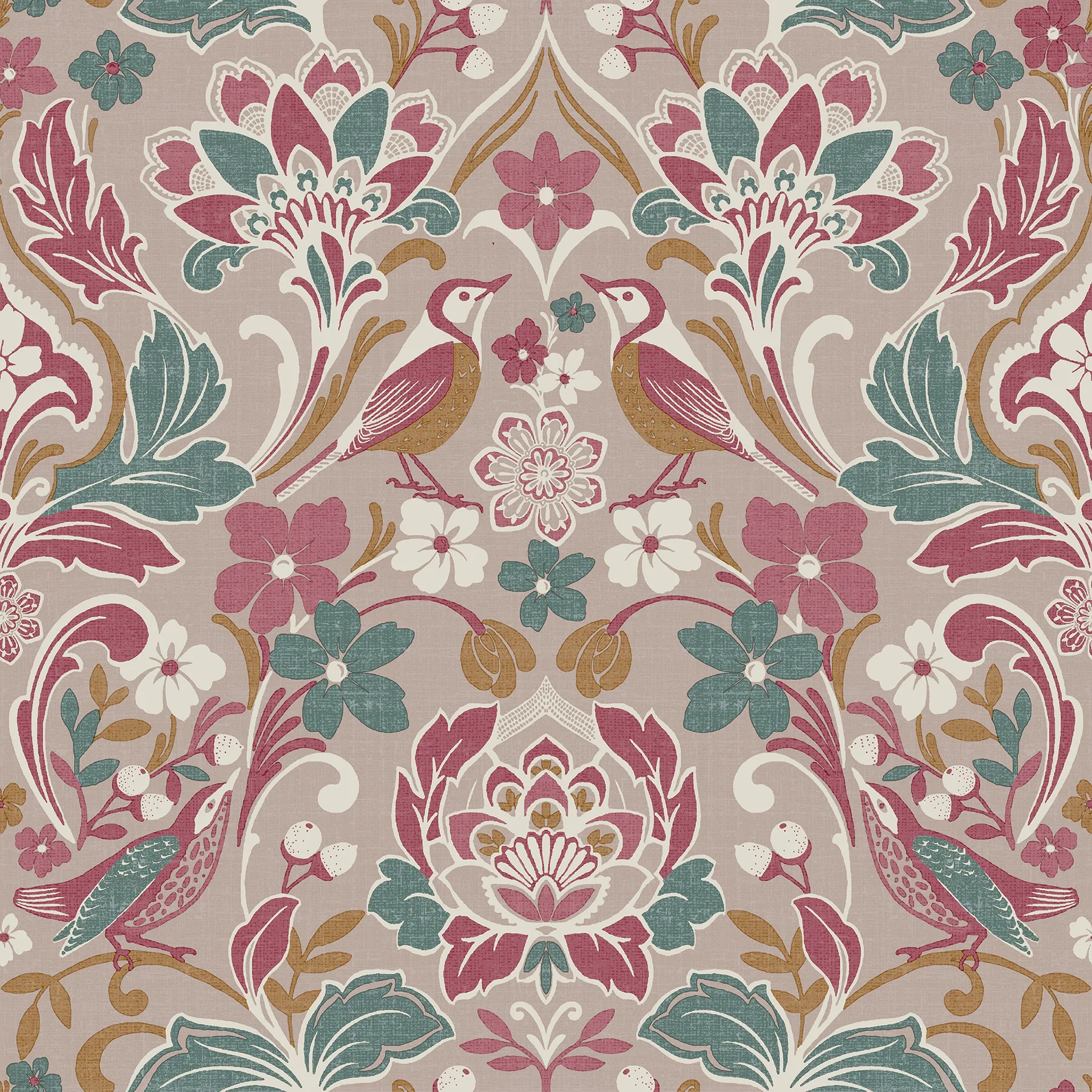 Arthouse Birdy wallpaper, color Pink, SKU AH100199AH