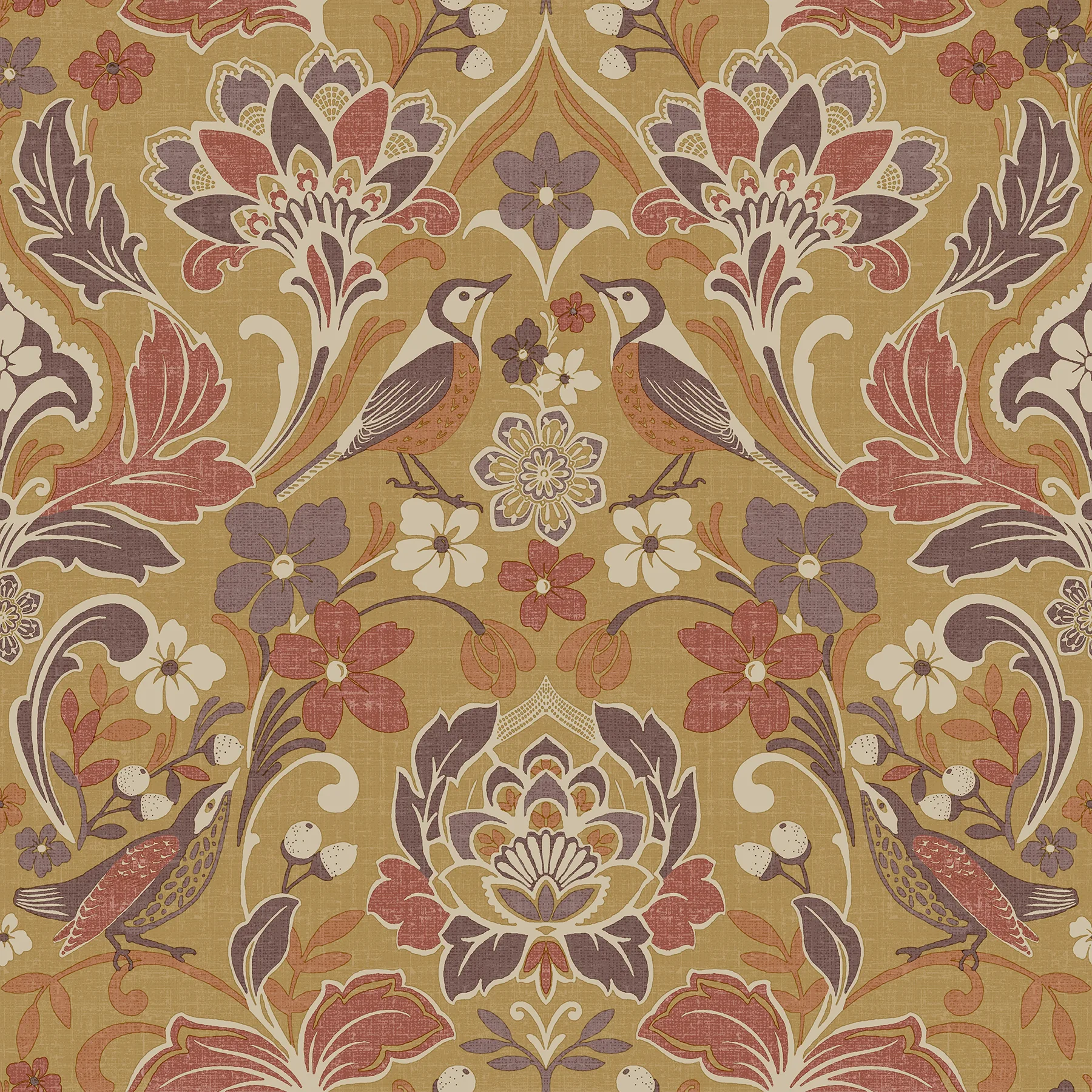 Arthouse Birdy wallpaper, color Yellow, SKU AH100198AH