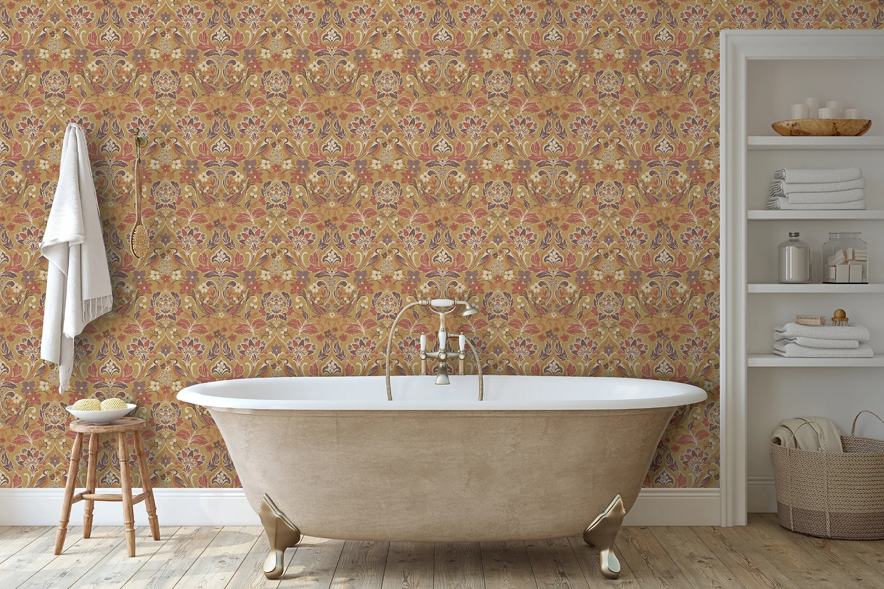 Arthouse Birdy wallpaper, color Yellow, SKU AH100198AH