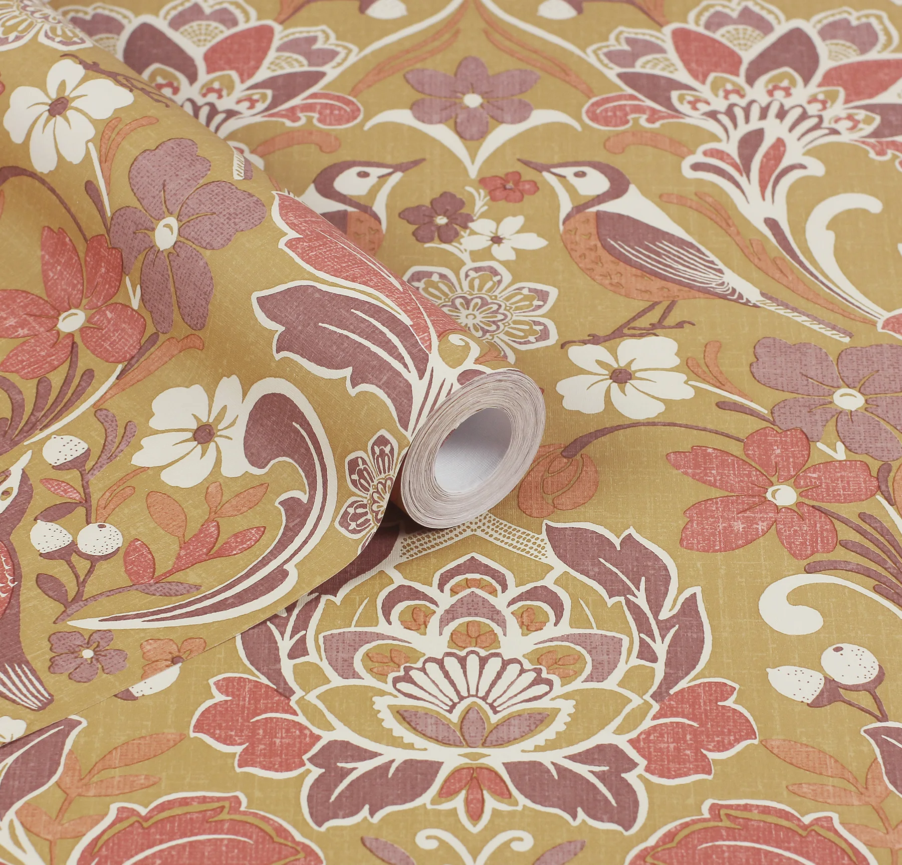 Arthouse Birdy wallpaper, color Yellow, SKU AH100198AH