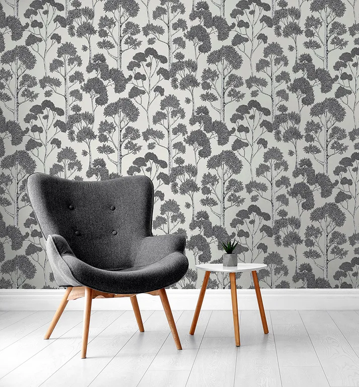 Arthouse Blanche wallpaper, color Silver, SKU AH909505