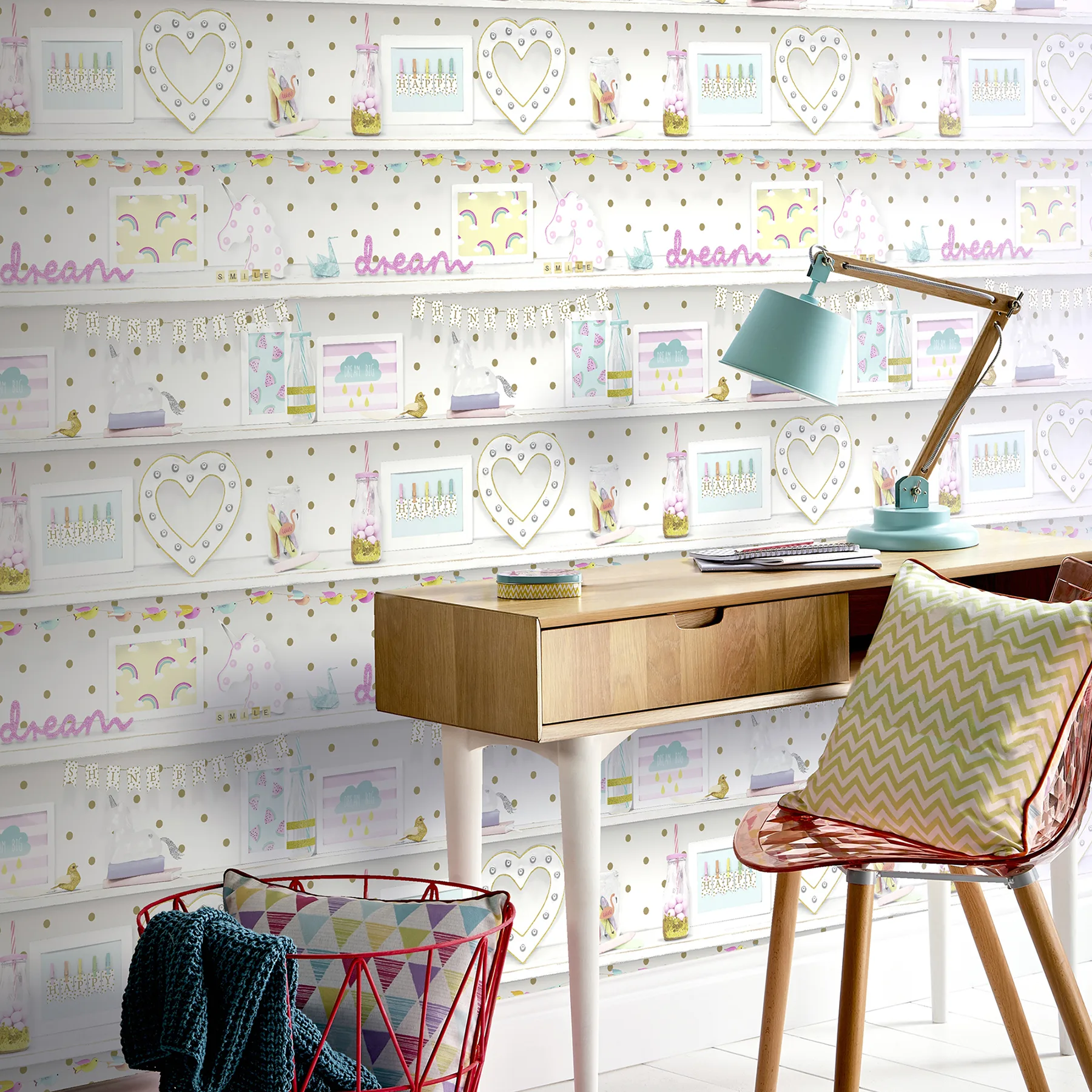 Arthouse Bonnie wallpaper, color Multicolor, SKU AH696004