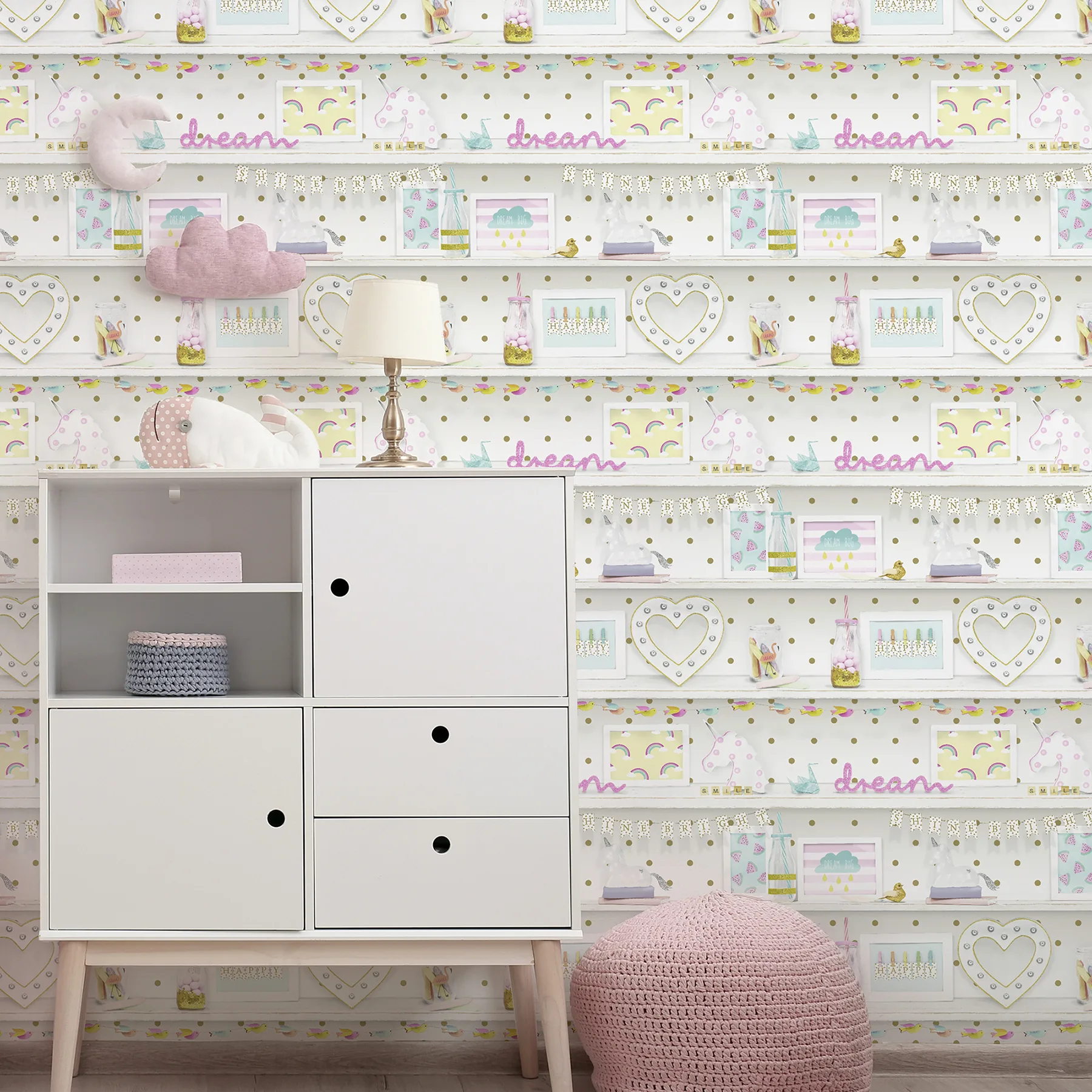 Arthouse Bonnie wallpaper, color Multicolor, SKU AH696004