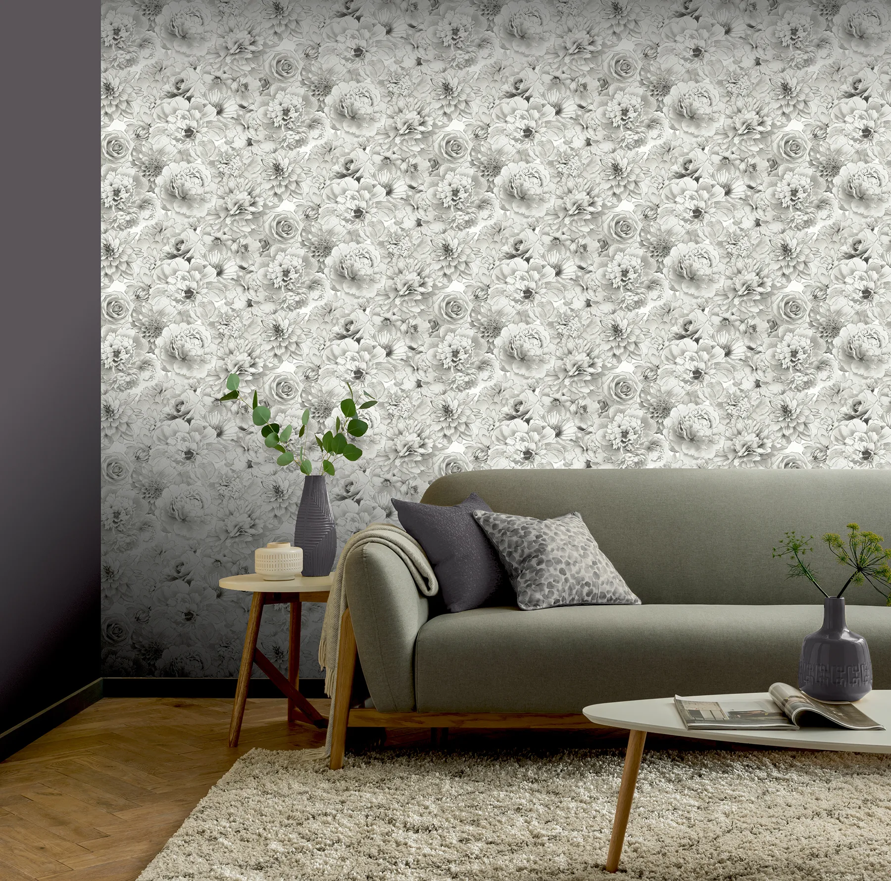 Arthouse Clarissa wallpaper, color Grey, SKU AH692803