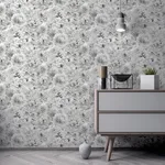 Arthouse Clarissa - Grey Wallpaper | Buy Online Arthouse Clarissa wallpaper, color Grey, SKU AH692803