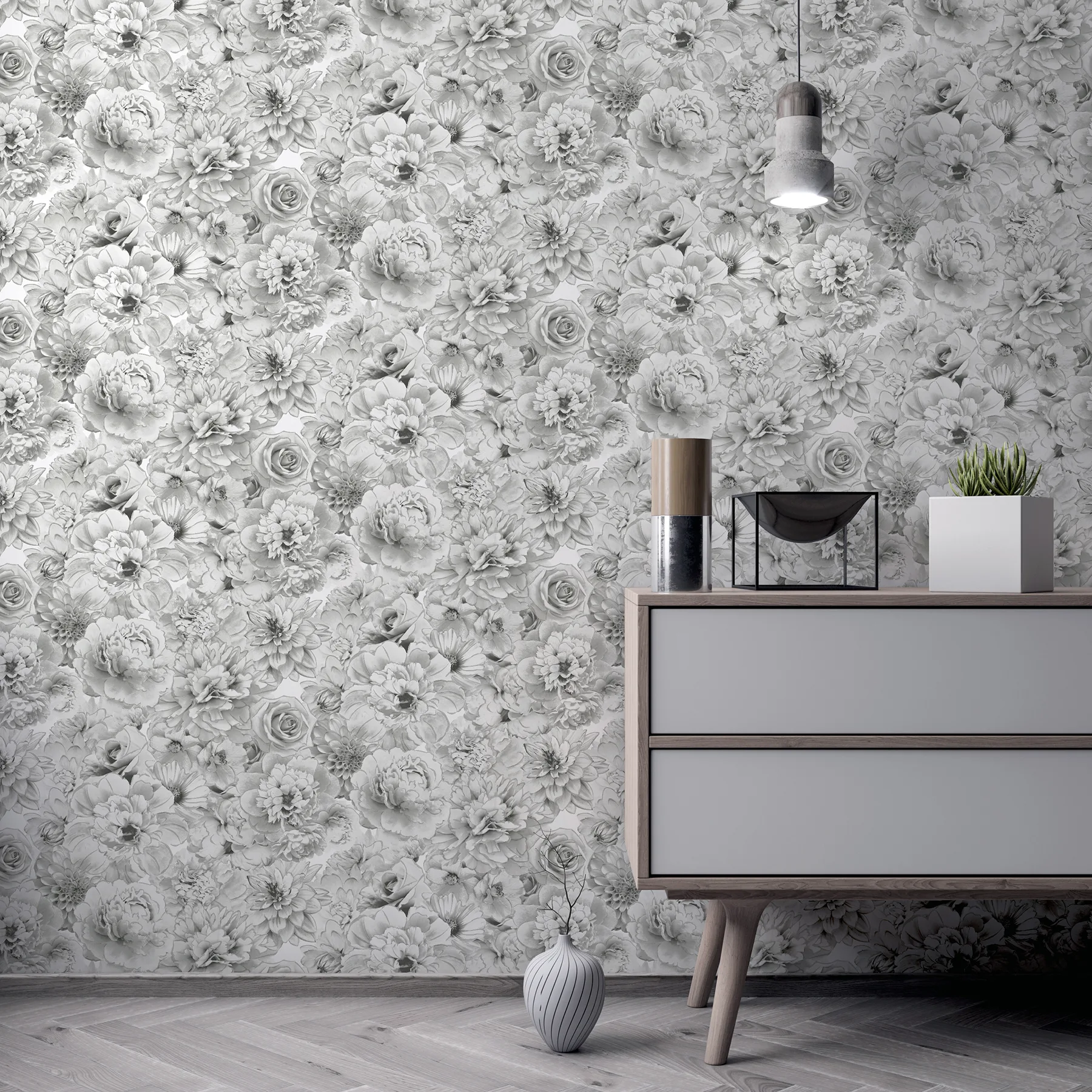 Arthouse Clarissa - Grey Wallpaper | Buy Online Arthouse Clarissa wallpaper, color Grey, SKU AH692803