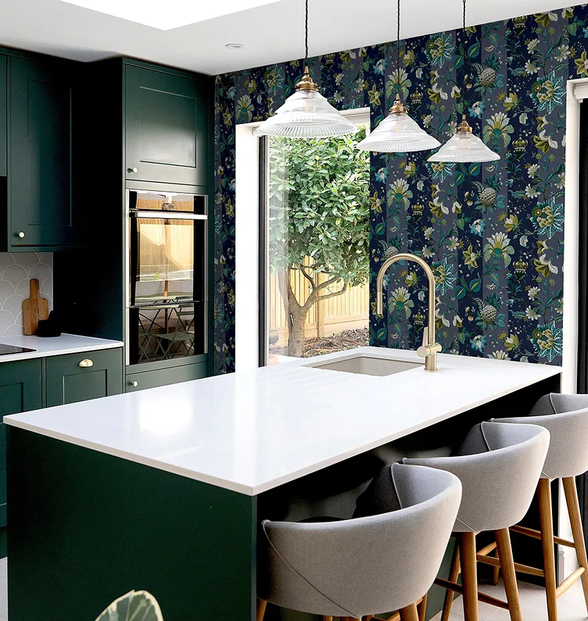 Arthouse Cornelia wallpaper, color Navy, SKU AH922801
