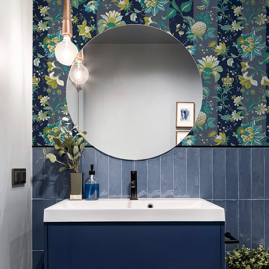 Arthouse Cornelia wallpaper, color Navy, SKU AH922801