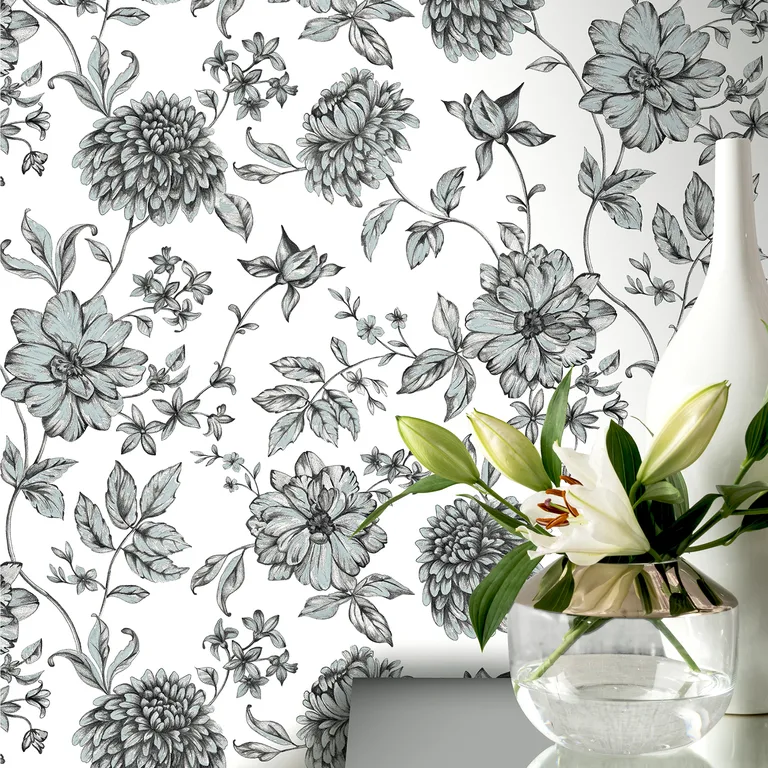 Arthouse Della wallpaper, color Black, SKU AH692507