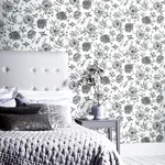 Arthouse Della - Black Wallpaper | Buy Online Arthouse Della wallpaper, color Black, SKU AH692507