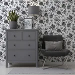 Arthouse Della - Black Wallpaper | Buy Online Arthouse Della wallpaper, color Black, SKU AH692507