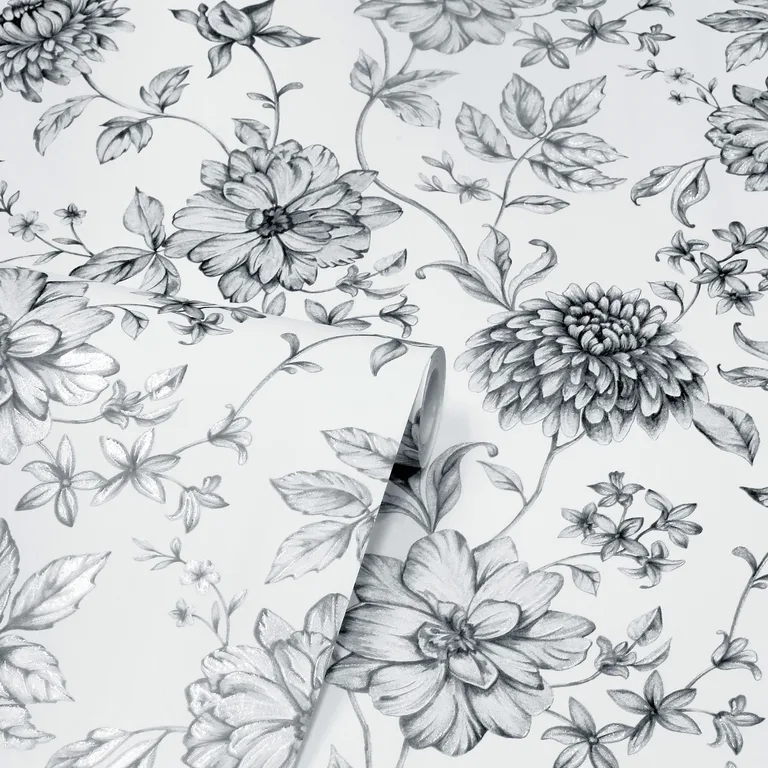 Arthouse Della wallpaper, color Black, SKU AH692507