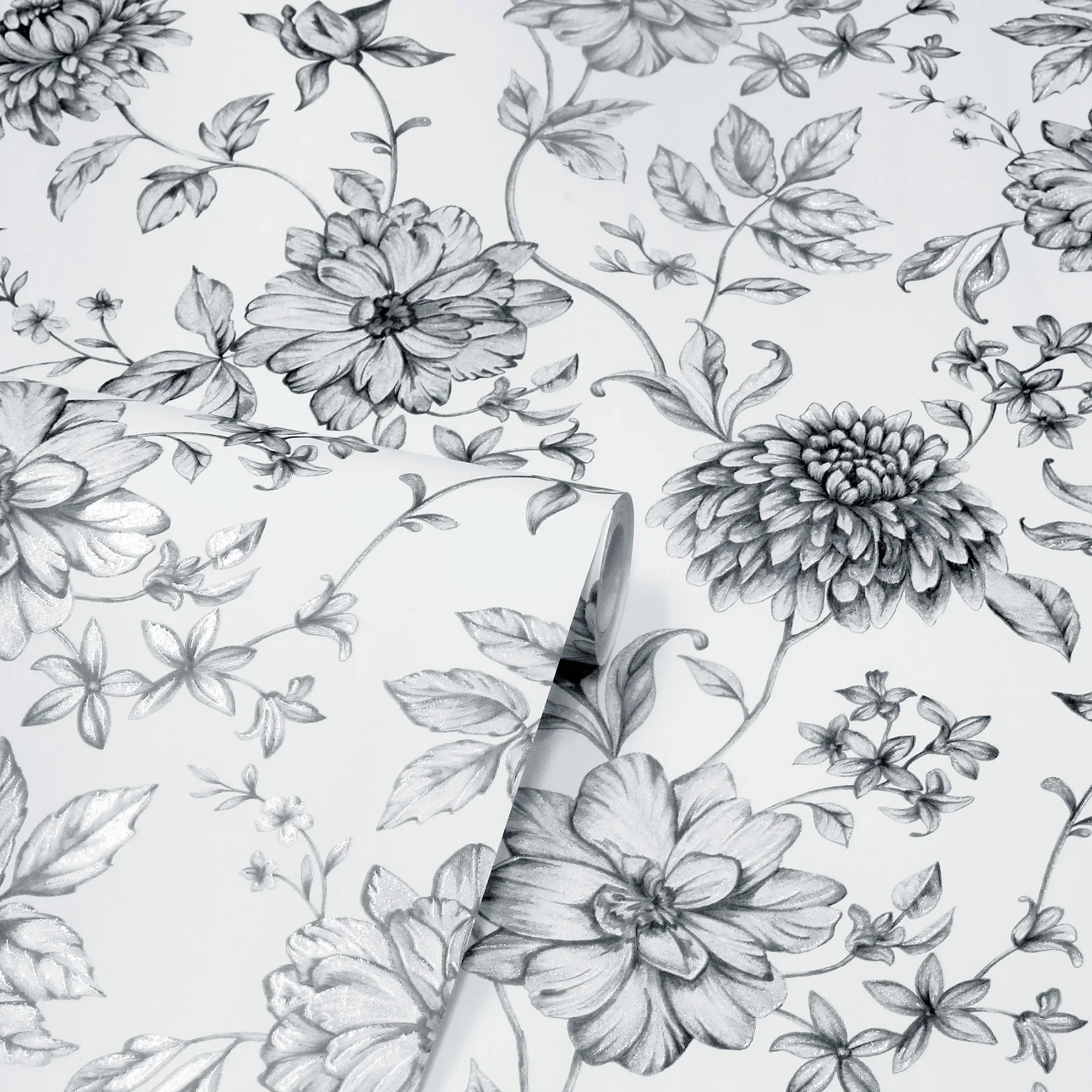 Arthouse Della - Black Wallpaper | Buy Online Arthouse Della wallpaper, color Black, SKU AH692507