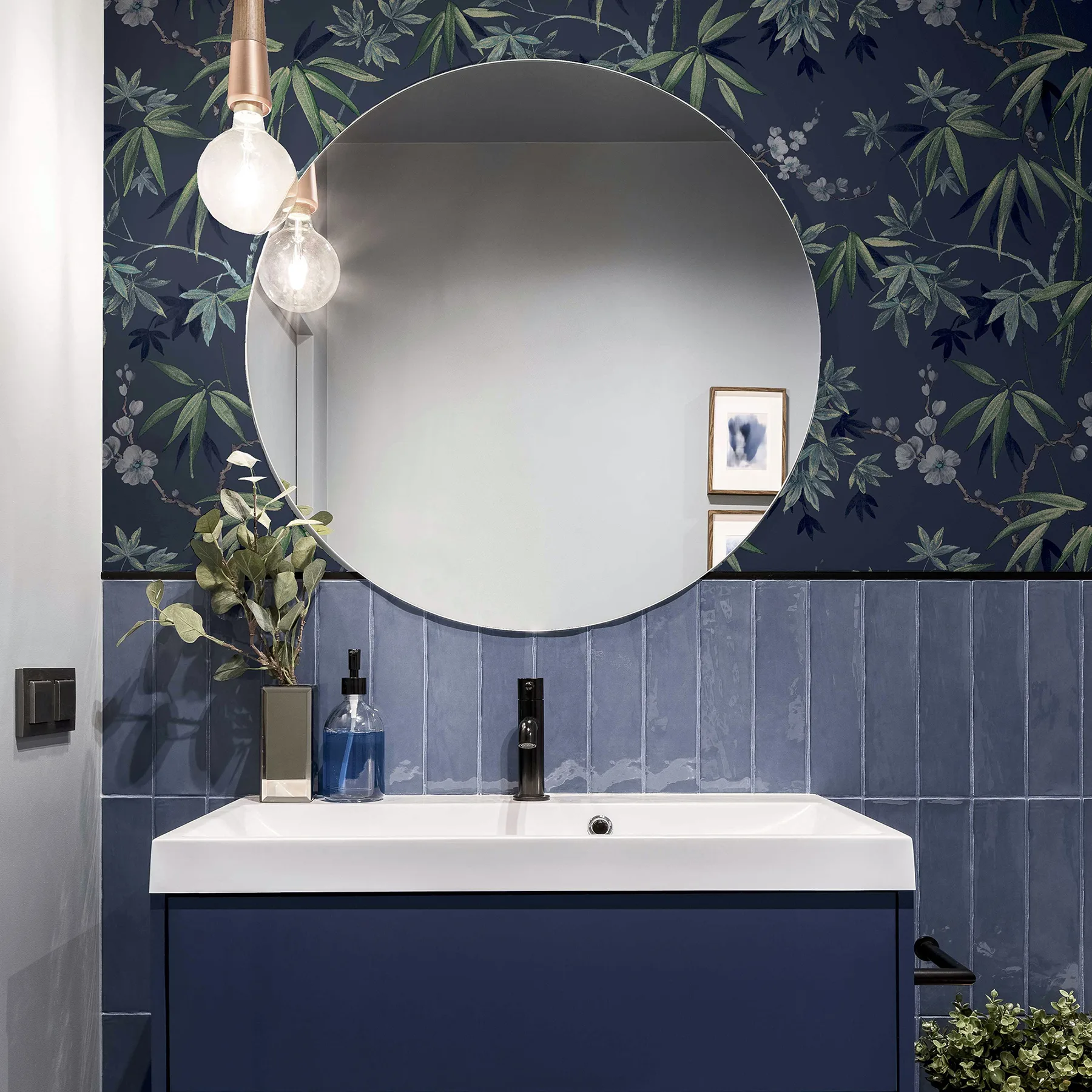 Arthouse Desi - Navy Wallpaper | Buy Online Arthouse Desi wallpaper, color Navy, SKU AH297800