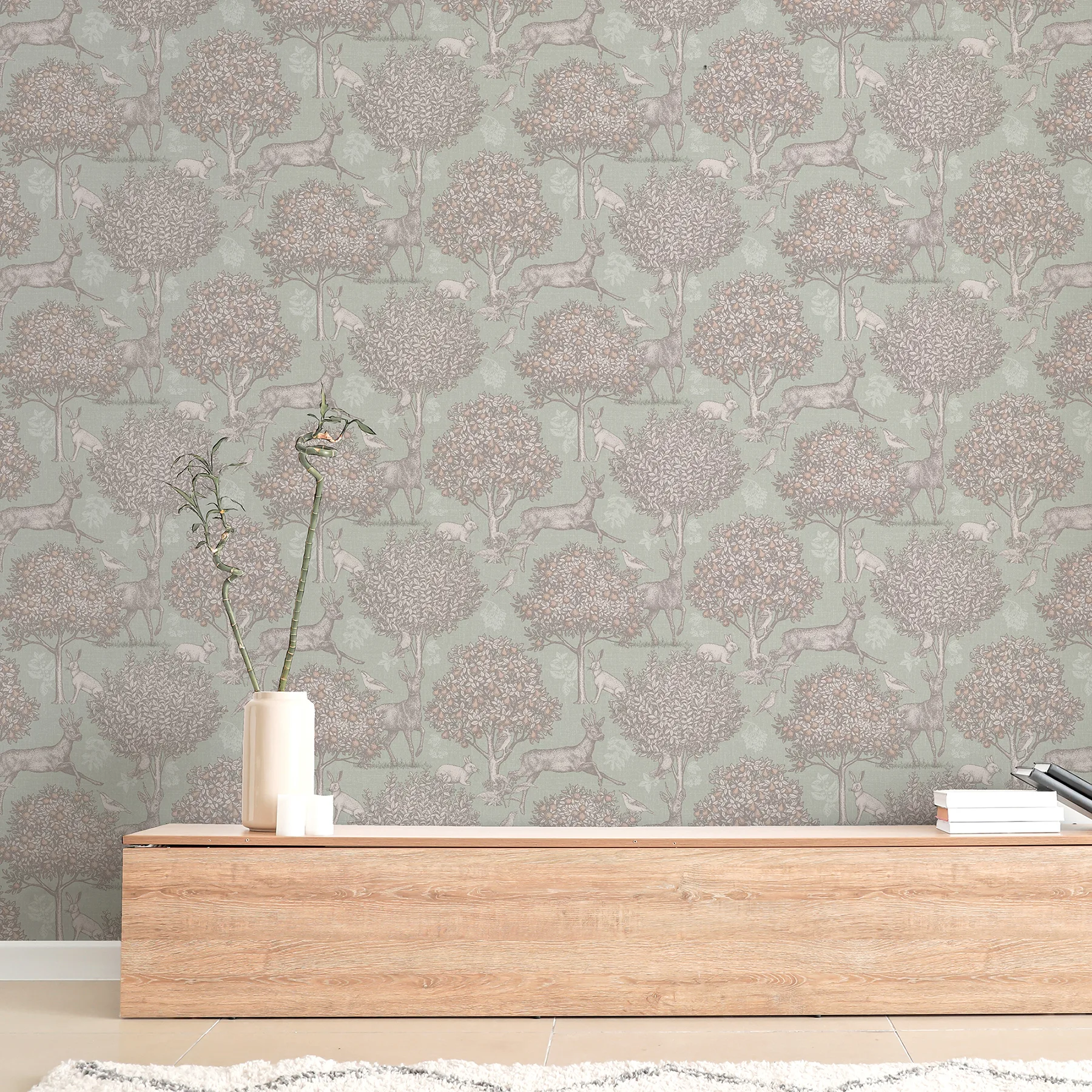 Arthouse Edson - Green Wallpaper | Buy Online Arthouse Edson wallpaper, color Green, SKU AH924606