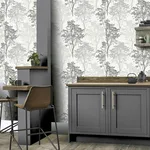 Arthouse Edwin - Grey Wallpaper | Buy Online Arthouse Edwin wallpaper, color Grey, SKU AH259502