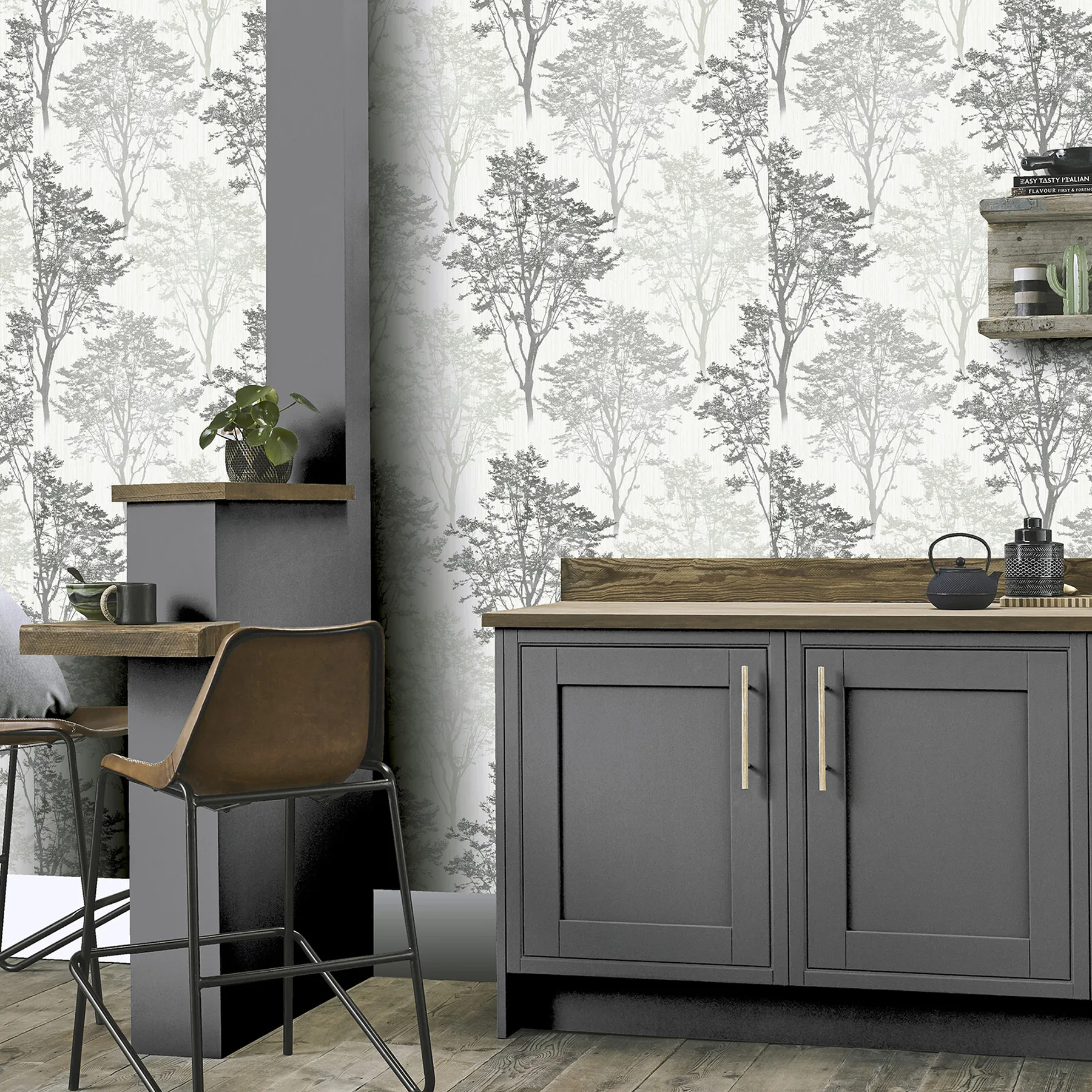 Arthouse Edwin wallpaper, color Grey, SKU AH259502