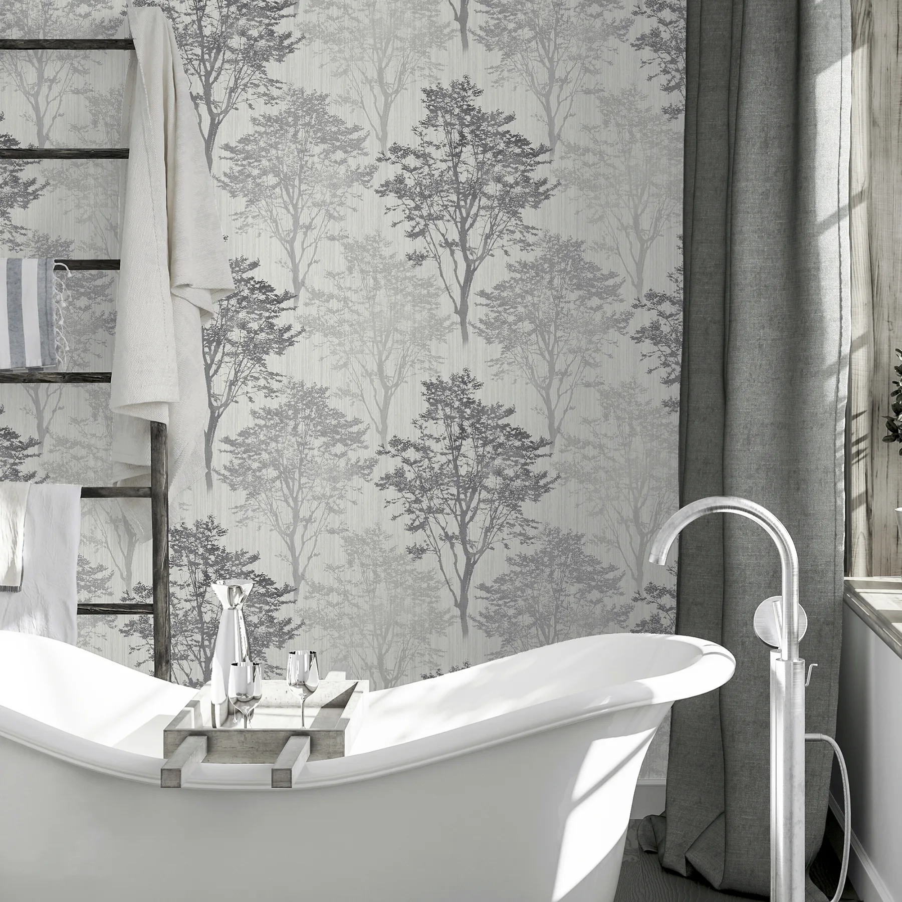 Arthouse Edwin - Grey Wallpaper | Buy Online Arthouse Edwin wallpaper, color Grey, SKU AH259502