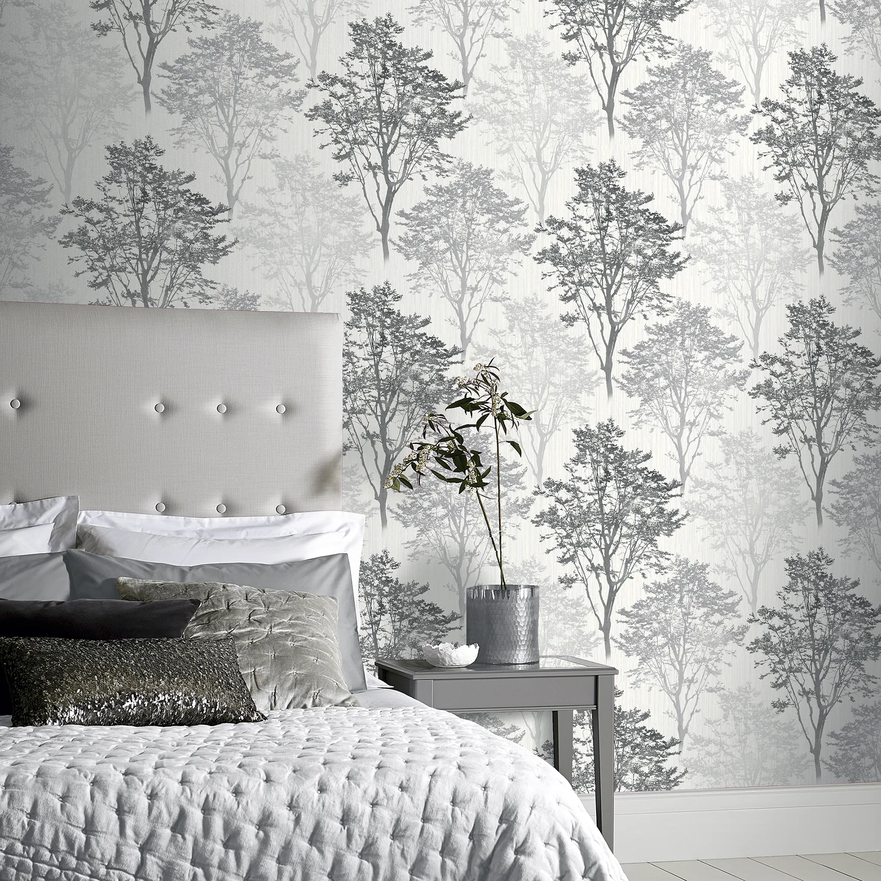 Arthouse Edwin - Grey Wallpaper | Buy Online Arthouse Edwin wallpaper, color Grey, SKU AH259502