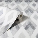 Arthouse Fitzgerald - Grey Wallpaper | Buy Online Arthouse Fitzgerald wallpaper, color Grey, SKU AH297200