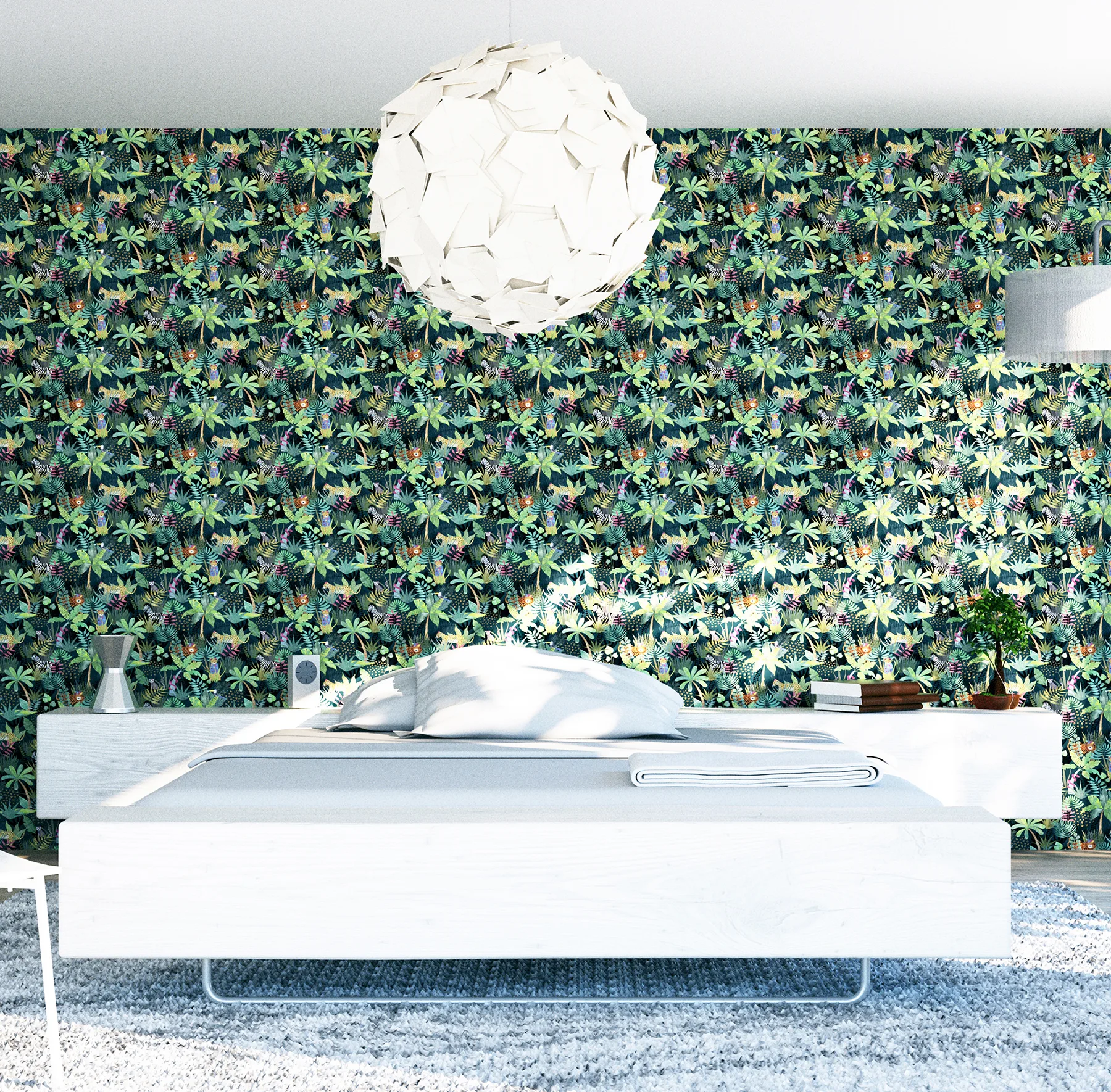 Arthouse Fonda - Dark Green Wallpaper | Buy Online Arthouse Fonda wallpaper, color Dark Green, SKU AH925308