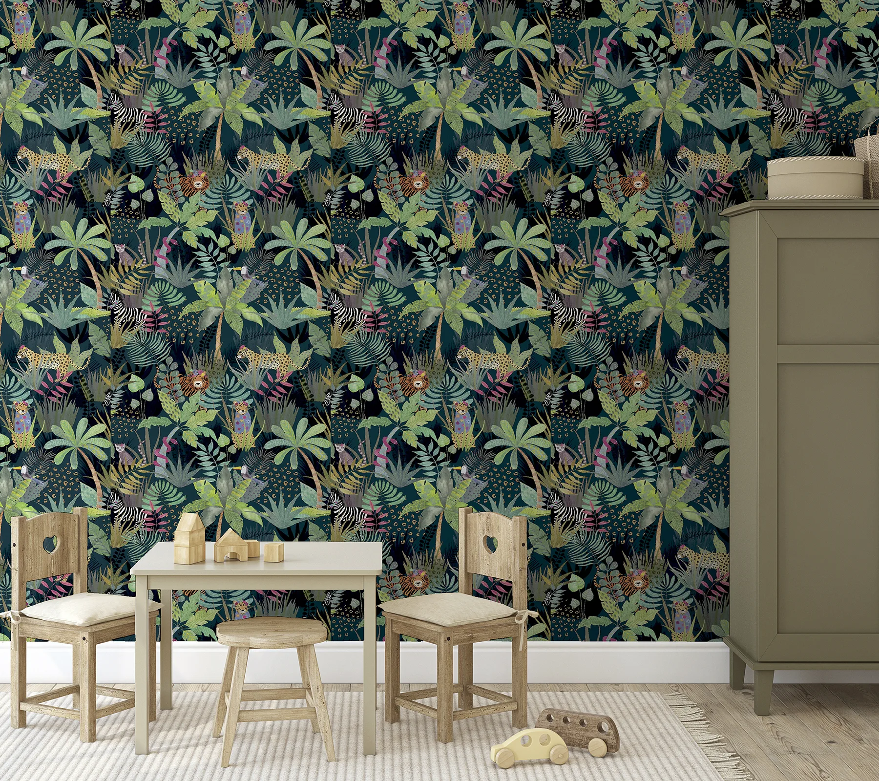 Arthouse Fonda - Dark Green Wallpaper | Buy Online Arthouse Fonda wallpaper, color Dark Green, SKU AH925308