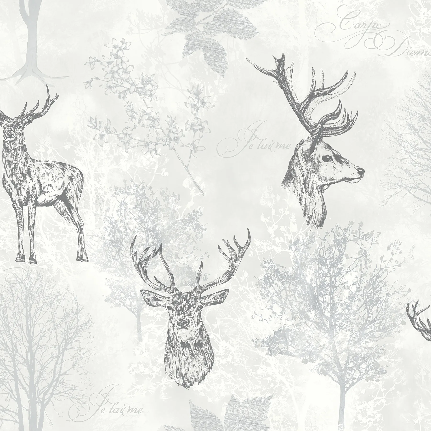 Arthouse Gilbert wallpaper, color Black, SKU AH901808