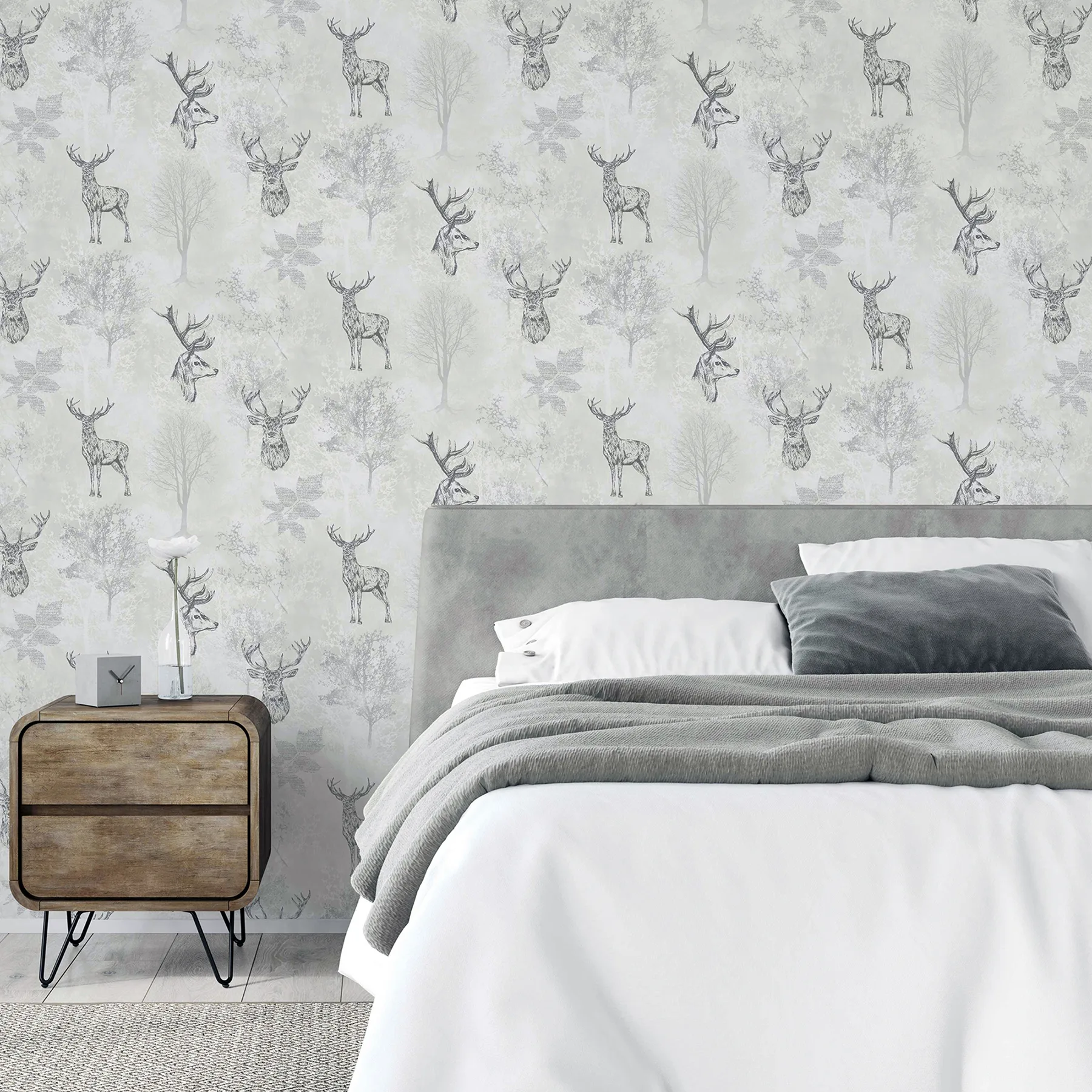 Arthouse Gilbert - Black Wallpaper | Buy Online Arthouse Gilbert wallpaper, color Black, SKU AH901808