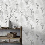 Arthouse Gilbert - Black Wallpaper | Buy Online Arthouse Gilbert wallpaper, color Black, SKU AH901808