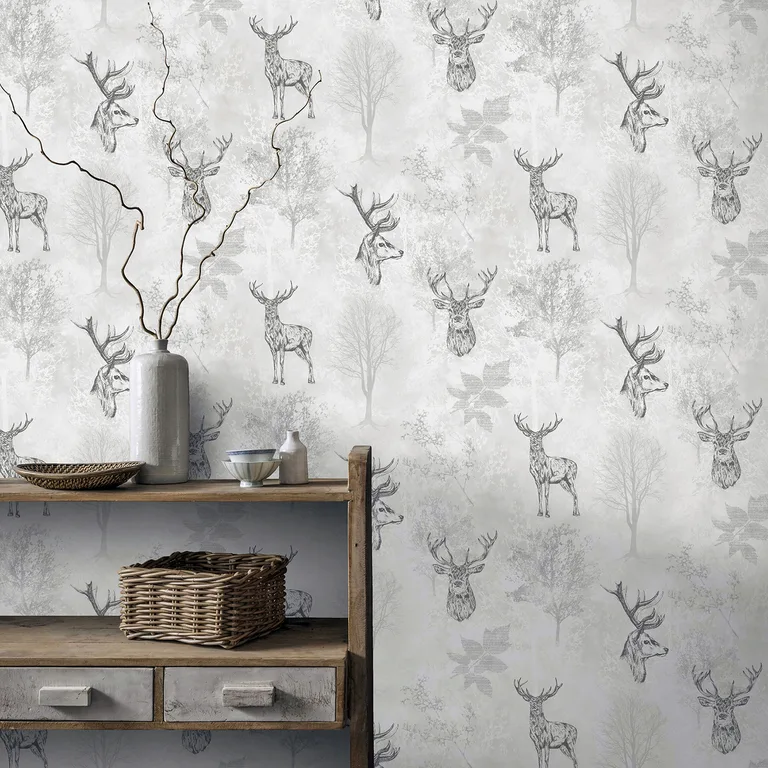 Arthouse Gilbert wallpaper, color Black, SKU AH901808