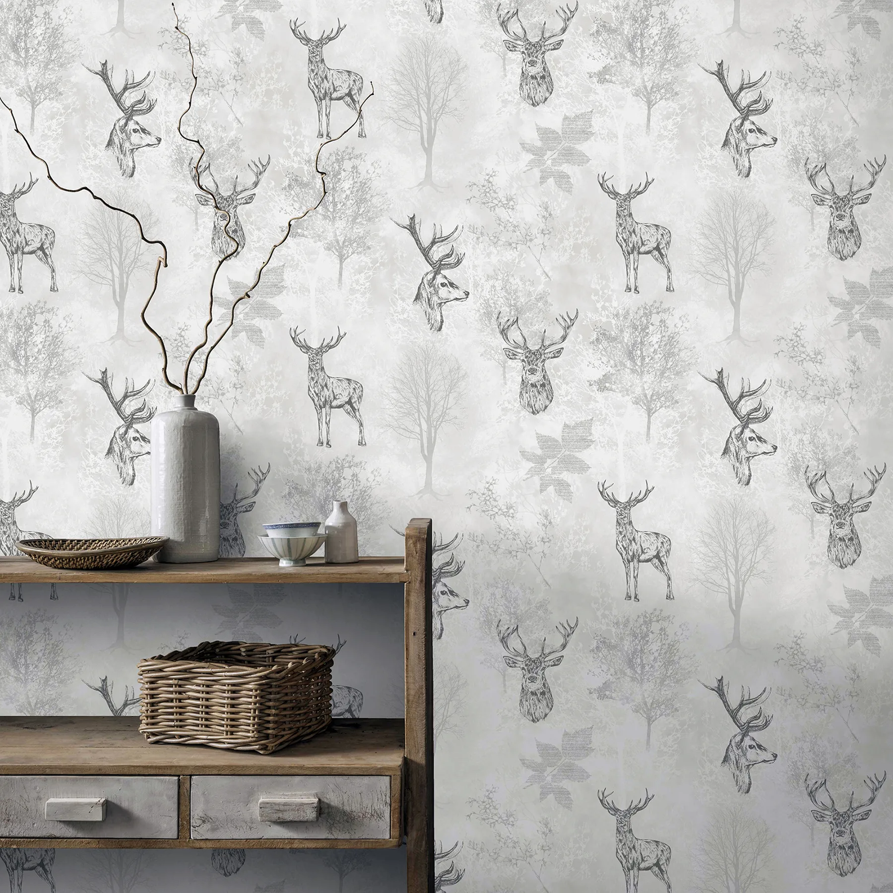 Arthouse Gilbert - Black Wallpaper | Buy Online Arthouse Gilbert wallpaper, color Black, SKU AH901808
